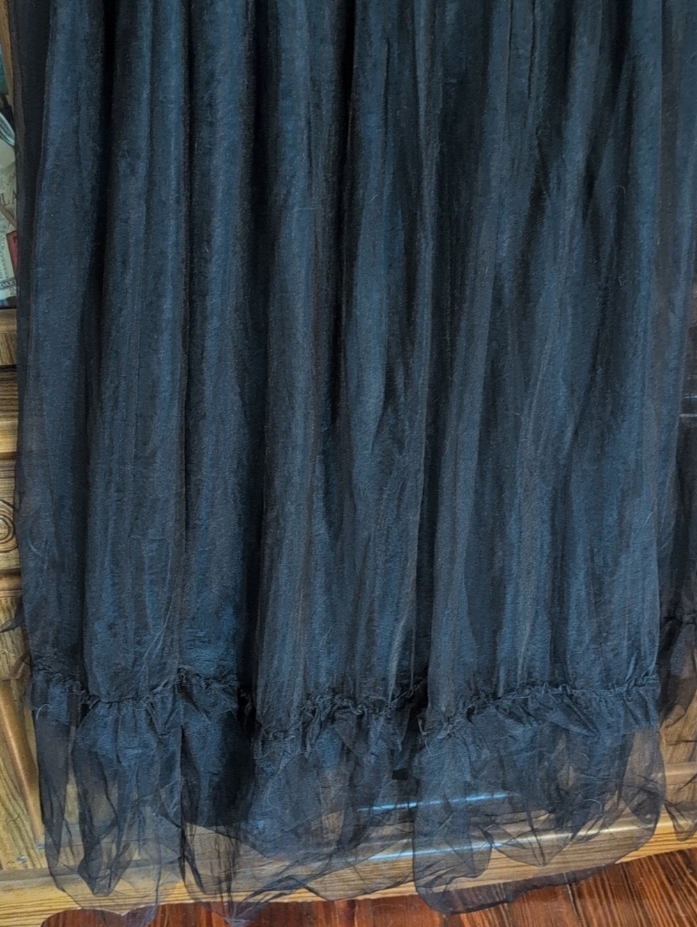 Whimsigoth Black Tulle Dress - Picture 9 of 12